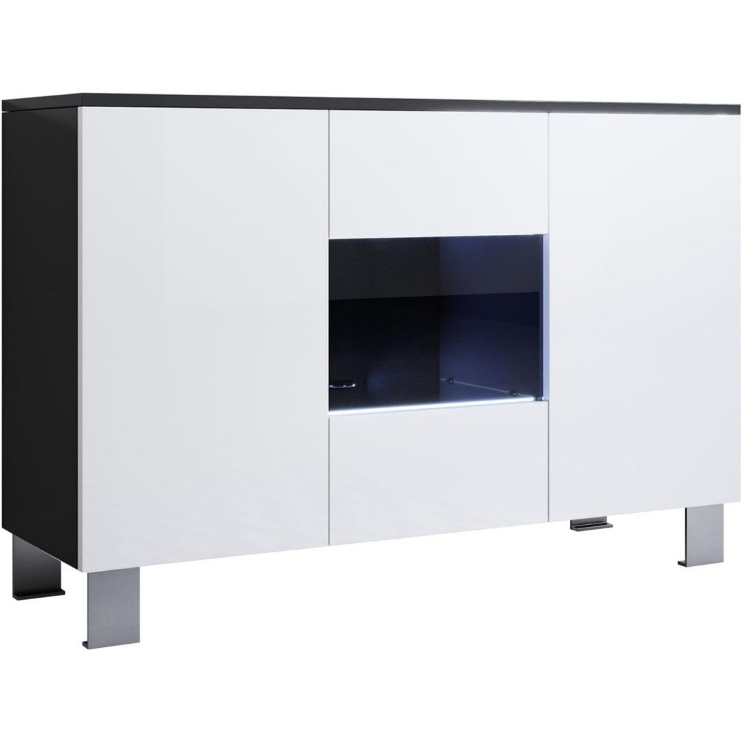 Sideboard mit LED Beleuchtung und 3 Tueren