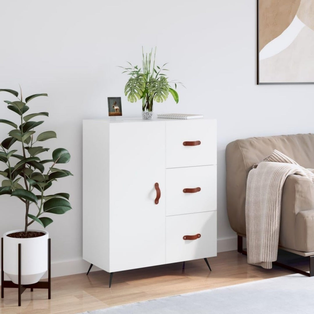 Geschlossener Stauraum ergaenzt das Sideboard mit den Massen 69.5 x 34 x 90 cm