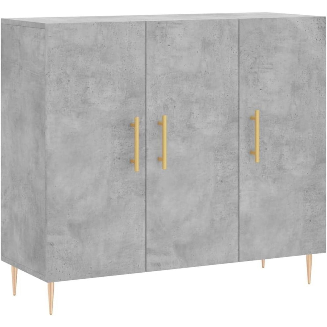 Sideboard mit den Massen 90 x 34 x 80 cm in Betongrau