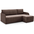Sofa in Braun mit einer Schlaffunktion