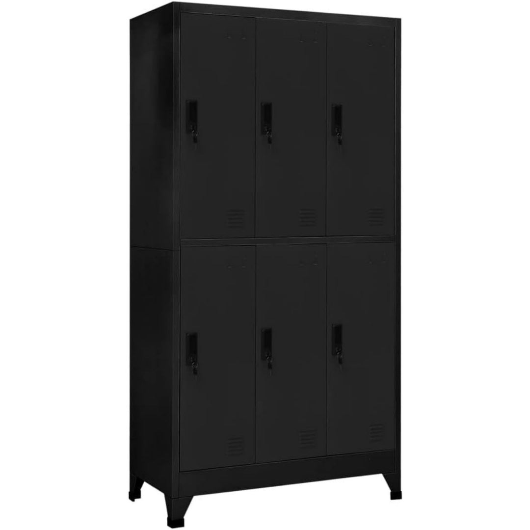 Sideboard mit den Massen 90 x 45 x 180 cm in Schwarz