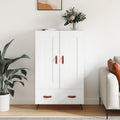 Hochschrank mit den Massen 69.5 x 31 x 115 cm in Weiss