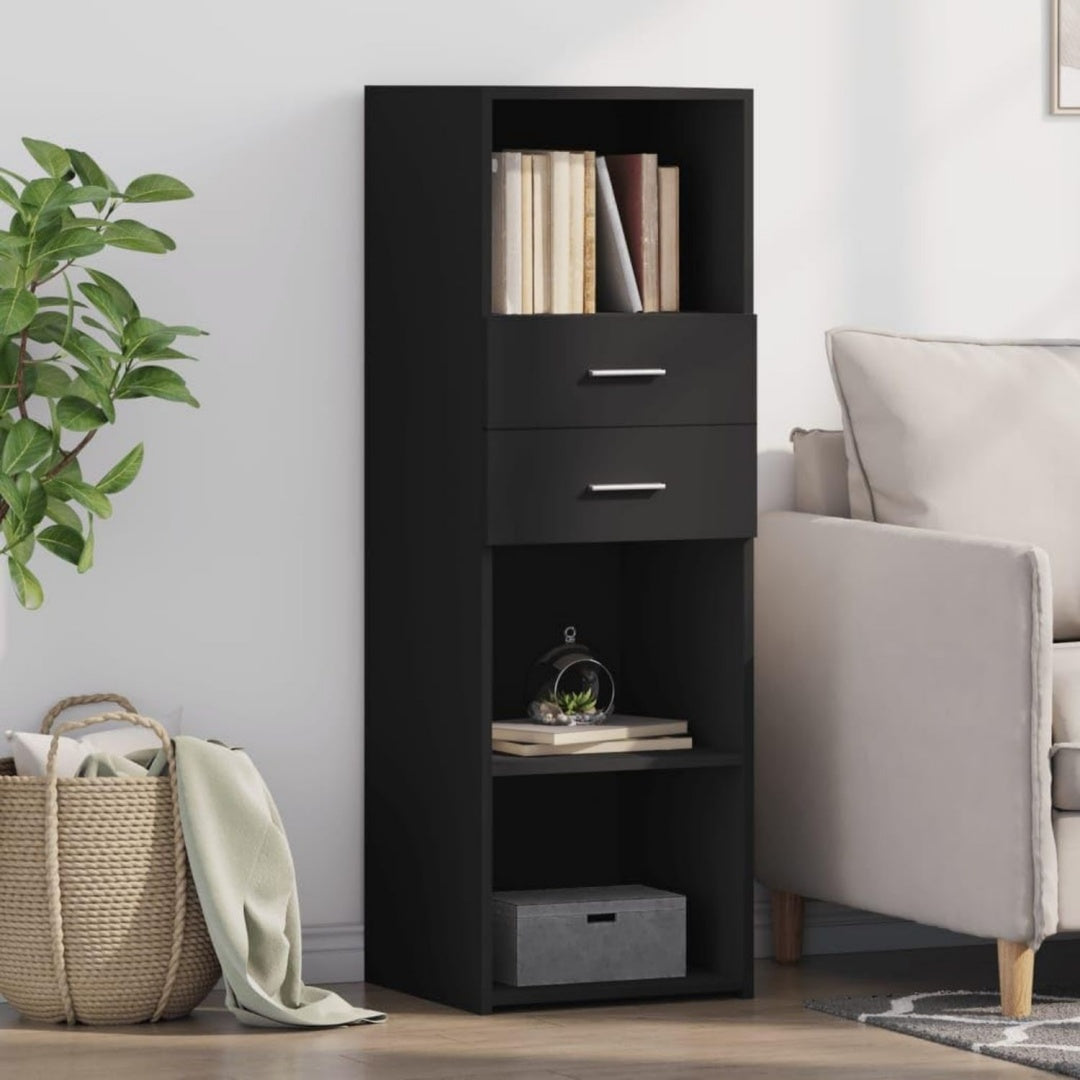 Hochschrank mit den Massen 40 x 42.5 x 124 cm in Schwarz