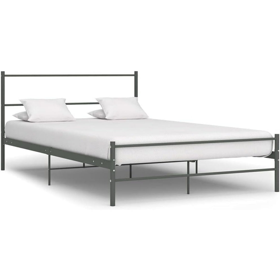 Bettgestell in Grau mit einem Lattenrost mit den Massen 160 x 200 cm