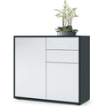 Sideboard mit 2 Schubladen und matten Oberflaechen