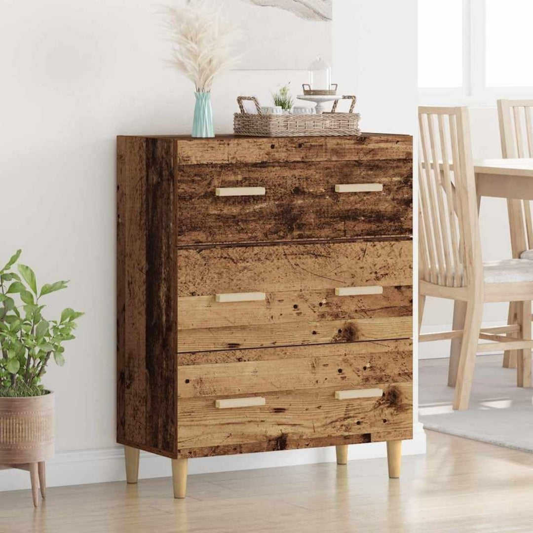 Das Sideboard nimmt mit 34 x 69.5 x 90 cm Gestalt an