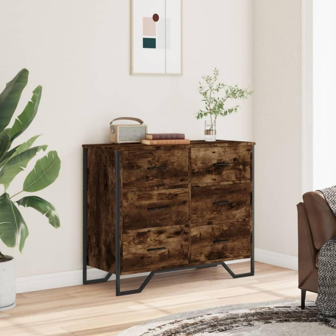 Das Sideboard nimmt mit 91 x 35.5 x 74.5 cm Gestalt an