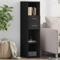 Hochschrank mit den Massen 30 x 42.5 x 124 cm in Schwarz
