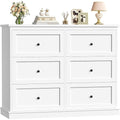 Sideboard aus Holzwerkstoff und Metall mit 6 Schubladen