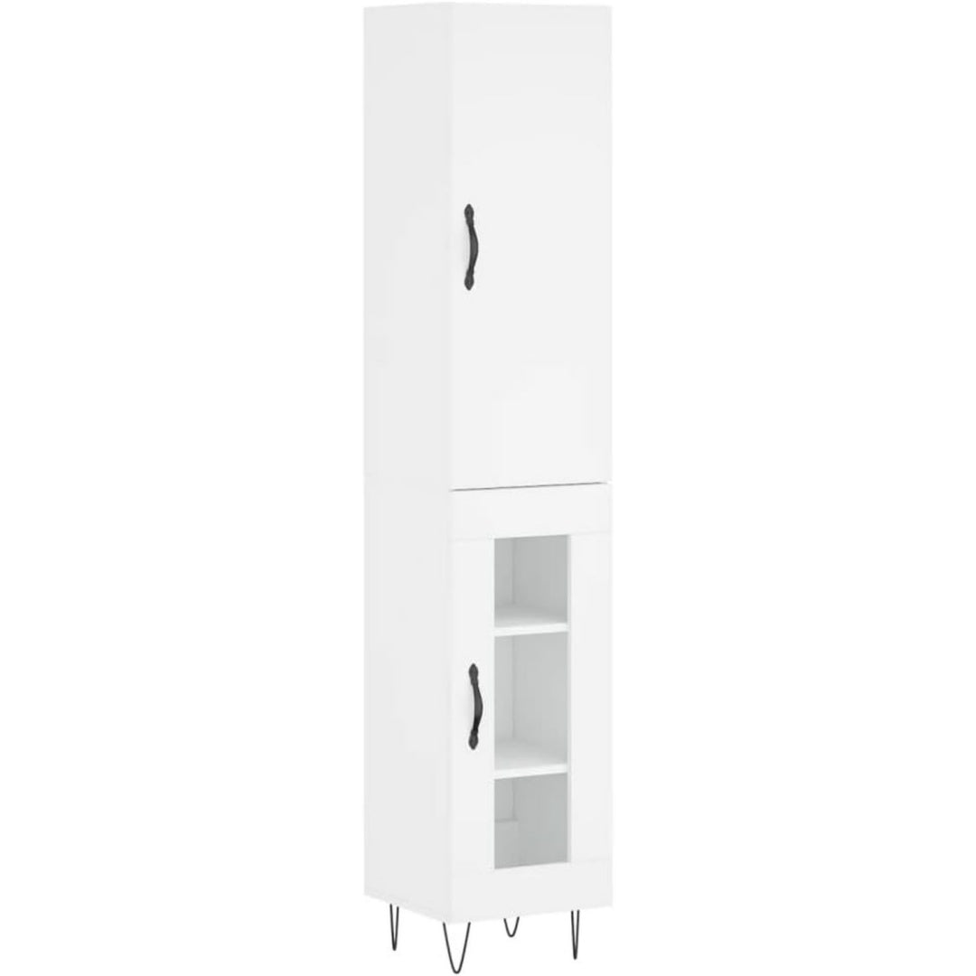 Sideboard mit den Massen 34.5 x 34 x 180 cm in Weiss